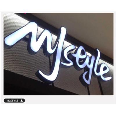 China Buildings China Profession Supplier Zinc Iron Baking Paint Word Neon Sign Led Outdoor Signboard for sale