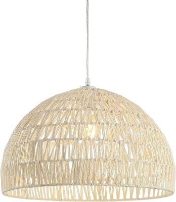 China Rattan light New type customize modern rattan wicker pendant lighting nature material for sale