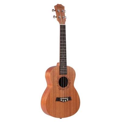 China Wholesale Mahogany Musical Instruments Kids Baby Children's Small Wooden Practice Mini Ukulele Guitar for sale