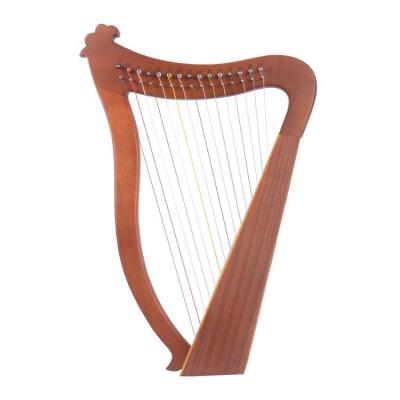 China Wholesale New Music Songs Lyre Mahogany Harp Lever Harp Solid 15 String Set With Instruction Booklet for sale