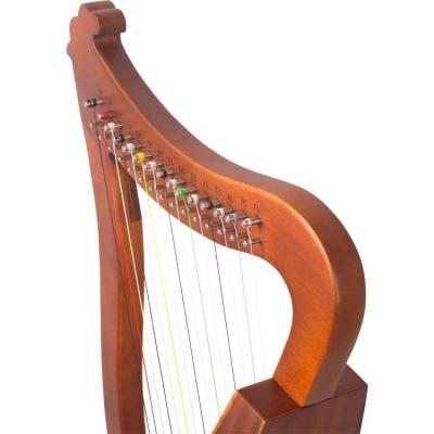 China Musical Instrument 15 String Harp Irish Professional Small Musical Instrument Classical Harp By Mahogany Wood for sale