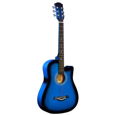 China Basswood Colorful Cheap Beginner Linden Wood Made Acoustic Guitar In China BASSWOOD 38 Inch Hot Sale for sale