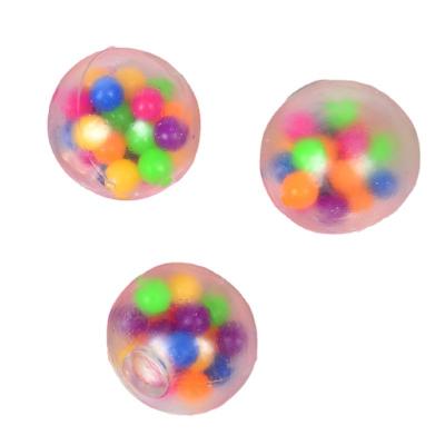 China Wholesale Water Polo Decompression Hand Squeezed Colorful again led new and strange bead the grape ball for sale