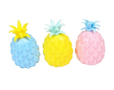 China New and Weird Hot-selling New Factory Supplies Children's High Quality Tpr Colored Hand-tight Decompression Pineapple Toys for sale