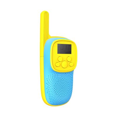 China 2022 Bestselling D21 Blue Yellow Children Talkie Talkie Gift 2022 Two Way Radios Handheld Mini Walkie Talkie for Kids for sale