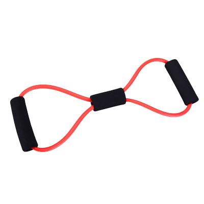 China Resistance Band Chest Fitness Yoga Rope Muscle Training Stretch Equipment Emulsion+Foam 8 Word Type Rubber Elastic Band for sale