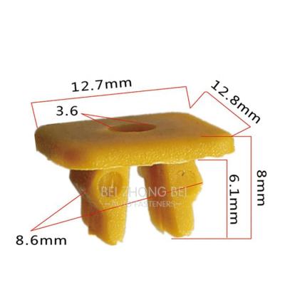 China Trim Panel Fixed Base 100pcs/bag Self Tapping Screw Size Grommet Headlight Nut Auto Plastic Grill Nut Small Rivets Interior Trim Fastener Clips Car Accessories for sale