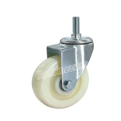 China 2inch-5inch Rigid Stem Injection Mold Nylon Medium Duty Threaded Plastic Caster Wheel In Material Handling Equipment Parts for sale