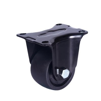 China Garment shops wide use 200kg load 200kg nylon midcal-heavy duty nylon low profile fix pp low profile industrial caster wheels for sale