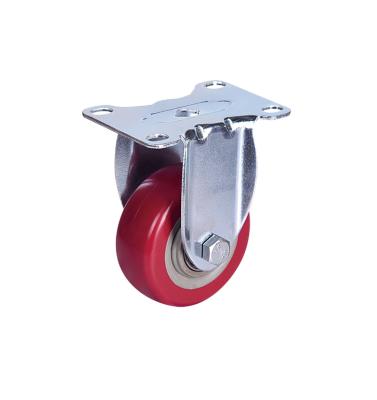 China Building Material Shops 5 Inch PVC TPR Rubber Plastic Fixed Caster Wheels, Swivel Caster Stem Hard Wheels For European Industrial for sale