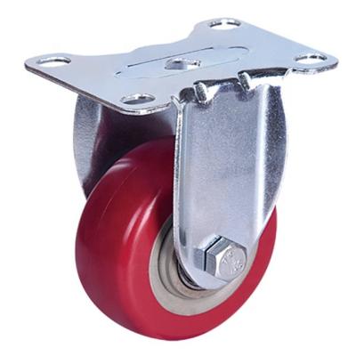 China Building Material Stores Fixed PVC Plastic Caster Wheels 5 Inch TPR Caster Hard Rubber Stem Swivel Caster Wheels Medical for sale