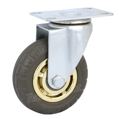 China Garment Shops 10 Ton Heavy Duty Industrial Caster Wheel Green Rubber 200 Mm Swivel Metal Caster Wheel Piano Cups for sale