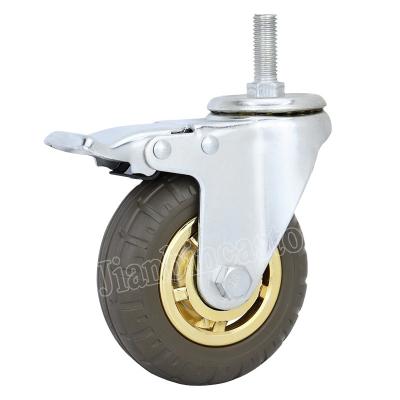 China swivel & 4 5 6 Rigid 8 Inch Heavy Duty Swivel Trolley Caster Wheel With Bearing OEM Ball Top Style, Heavy Duty Pressed Steel Industrial Caster for sale