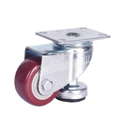 China swivel & 2 Inch Rigid Lleveling Precision Instrument Equipment Retractable Casters Wheel With Adjustment Block Foot Cup Caster for sale