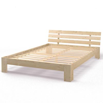 China Easy Assemble Wholesale Double Size Double Bed Factory Price King Size Wooden Double Bed for sale