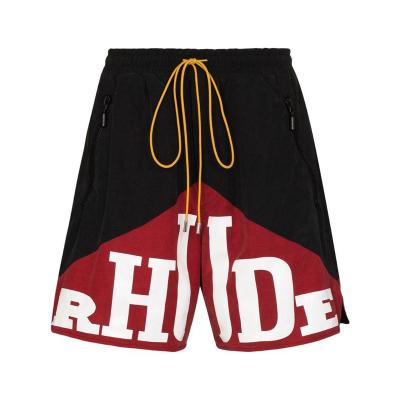 China RHUDE QUICK DRY Tote Track Printing Beach Shorts High Quality 1:1 Summer RHUDE Mesh Breechcloth Mesh Lining Shorts Men Women for sale