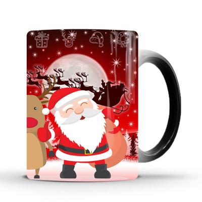 China Custom Printed Sublimation Coffee Mugs Christmas Sublimation Travel Camping Mug Sublimation Viable With Logo for sale