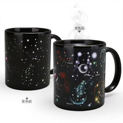 China Starry Sky Space Astronaut Cartoon Ceramic Mug Office Coffee Mug Eco-friendly Sublimation for sale