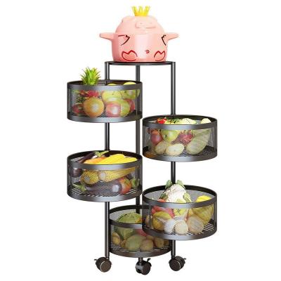 China Multi-functional Household Multi-Layer Rack Dish Rack Kitchen Storage Floor-to-Ceiling Rack Viable for sale