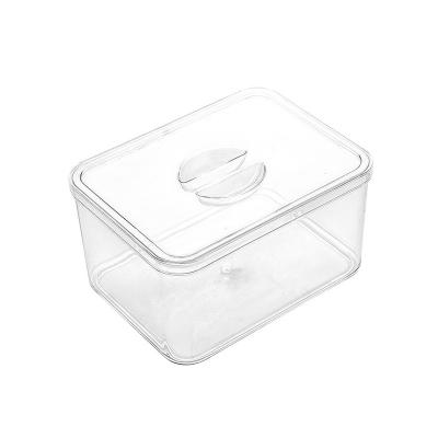 China Sustainable Transparent Plastic Fruit And Seafood Fridge Kitchen Vegetable Storage Boxes for sale