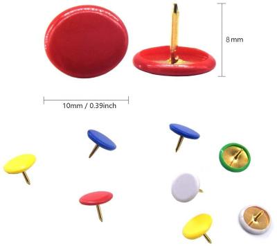 China 100 PCs Colorful Metal Thumb Spikes Push Bollards for sale