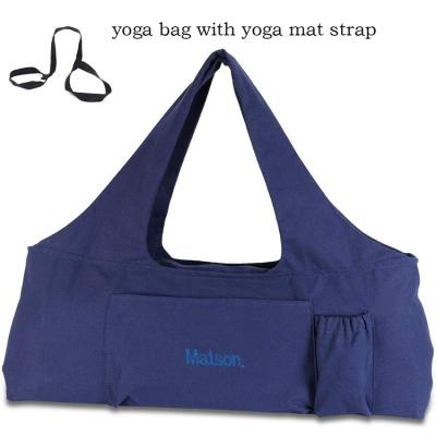 China Eco-Friendly Custom Yoga Mat Bag Logo Yoga Tote Bag Canvas Yoga Bag for sale