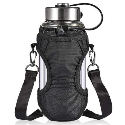 China Sustainable Water Bottle Carrier Bag Pouch Cover Most Compact Detachable Bottle Holder &Adjustable Strap for sale