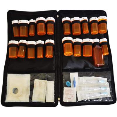 China Pill Bottle Organizer Travel Pill Bottle Medicine Bag Carrier for Vitamins and Medicines Medical Supplies for sale