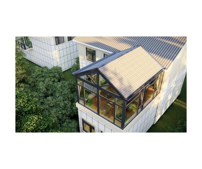 China Lap bolt technology and high quality mortise and tenon structure constructed in China Ral color wear resistance aluminum Sunroom for sale