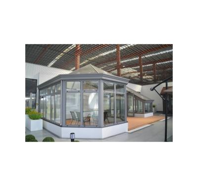 China Lap Bolt Technology And Mortise And Tenon Structure Good Prices Fireproof Outdoor Aluminum Air Permeable Sunroom for sale