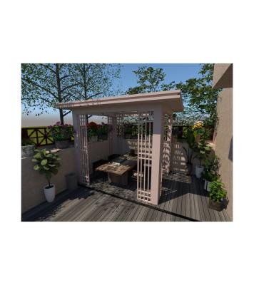 China LAP Bolt Technology and Manufacturer Supplier Anticorrosive Smooth Mortise-Tenon Structure and Bright Outdoor Aluminum Starry Sunroom for sale