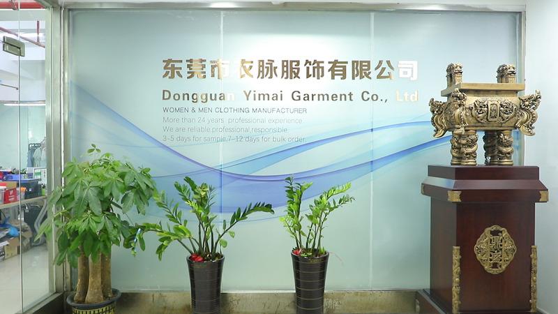 Verified China supplier - Dongguan Yimai Garment Co., Ltd.