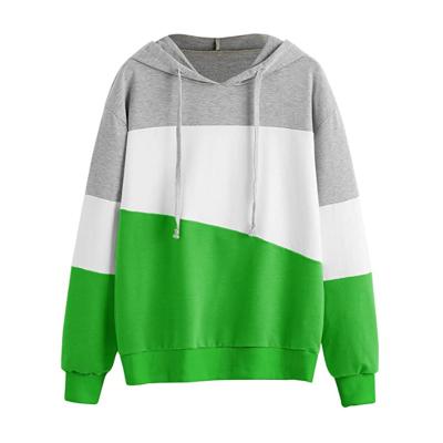 China Custom Women's Anti-Pilling Cotton Oversized Lightweight Sweatshirts Color Block Pullover Hoodies Long Sleeve Multiple Color Hoodie for sale