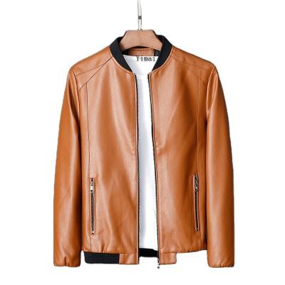 China OEM ODM Color Logo Hot Sale Plus Size Custom Made Breathable Fashion Winter Warm Casual Leather Motorcycle Jacket Men for sale