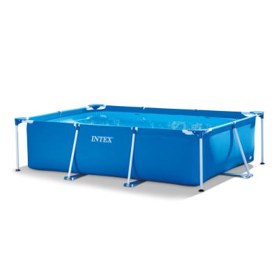 China Intex 28273 Ground Pool Above Ground Outdoor Family Steel Frame Portable Swimming Pool For Kids for sale