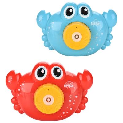 China Crab Shape Songrebo Children's Electric Bubble Camera Toy Bubble Machine Lighting And Sound Effects for sale