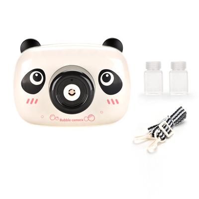 China Panda Shape Songrebo Children's Light Panda Bubble Machine Electric Sound Effect and Light Bubble Camera Toy for sale