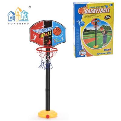 China Songrebo Adjustable Kids Height Basketball Stand Can Lift Indoor And Outdoor Frame Shooting Ball Toys Fun Shooting Toys for sale