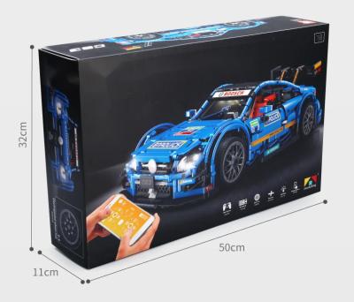 China Construction Toy Songrebo 1/8 Education Sports Car Model Building Block Sets Remote Control Toy for sale