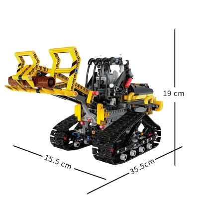 China Remote Control Construction Toy Songrebo 3D Puzzle APP Excavator Rc Truck Building Block Sets Legoing Toys for sale