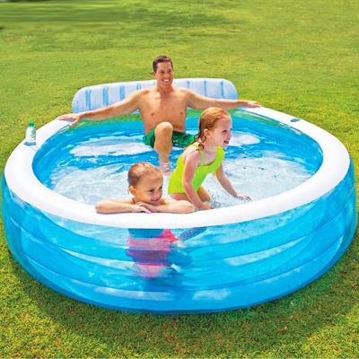 China Intex 57190 PVC Swim ENTER FAMILY Lounge Swimming Pool Inflatable Swimming Pool For Kid Children Inflatable Swimming Pool PVC for sale