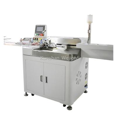 China Tin crimping single end WJ4514 five wire head automatic double head dipping machine five wire terminal double head pressing terminal mach for sale