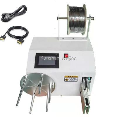 China WINDING Equipment Small Size Wire Wind Twist Tie Machine Cable Roll Winding And Bundling Power Cord Coiling And Tying Machine for sale