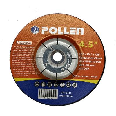 China Free Sample Stainless Steel Material Tools Grinding Wheel 4.5inch Metal Abrasive Grinding Wheel for sale