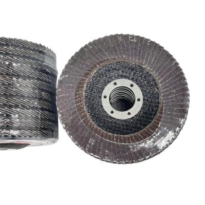 China Metal Cutting OEM A CA ZA 4.5 INCH Flap Wheel Grit 60 Abrasive Grinding Wheel Flap Disc For Polishing for sale