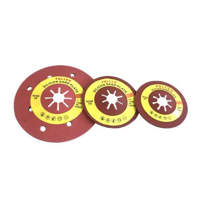 China MPA Certificate Flexible Fiber Silicon Carbide Sand Plate Round Sanding Disc With Holes 115*22.23 for sale