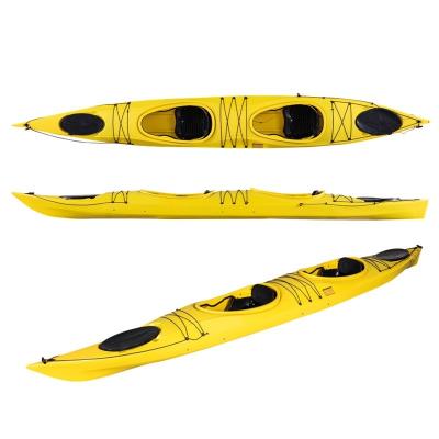 China Plastic Adults Two Person Rapier 2 With Paddle Sit In Rowboats For Ocean Kayaking for sale