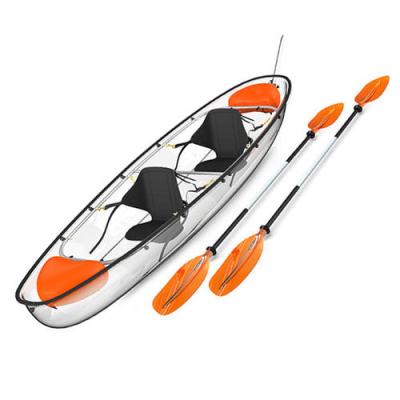 China Fishing Kayak Traveling KUER Kayak KUER Bottom Kayak Boat 2 Clear Transparent Glass LLDPE for Fishing on Lake or Sea for sale