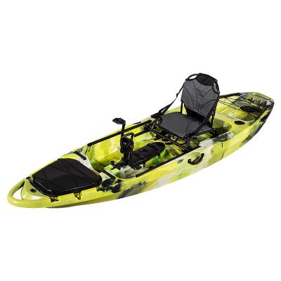 China Sigle kayak cheap plastic kayak for pedal drive kayak with paddle fishing and recreation made in china for sale