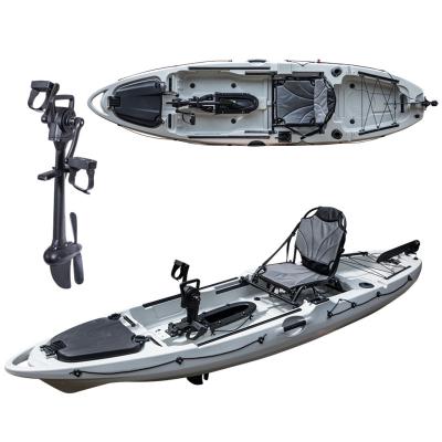 China Outdoor Pedal Kayak Fishing Single Fishing Kayak For Single Adults Sit On Top Life Pedal Kayak Youth With Motor for sale